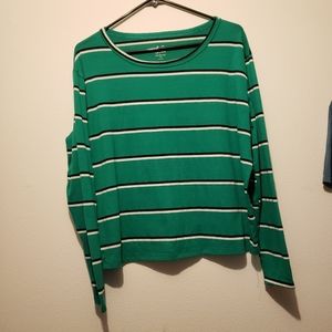 Charlotte Russe striped crop top